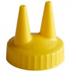 Vollrath 2808-08 Traex® 8 oz. Yellow Single Tip Standard Squeeze Bottle