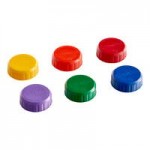 San Jamar 8573SV Green Thin Viscosity Valve for EZ-KLEEN® Sauce Bottles - 6/Pack