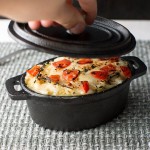 American Metalcraft CIPOV63 11 oz. Pre- Seasoned Mini Cast Iron Oval Dutch Oven American Metalcraft CIPOV63 11 oz. Pre- Seasoned Mini Cast Iron Oval Dutch Oven