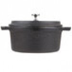 American Metalcraft CIPR5500 17 oz. Pre-Seasoned Mini Cast Iron Pot with Cover