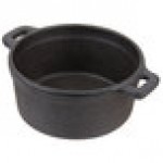 American Metalcraft CIPR5500 17 oz. Pre-Seasoned Mini Cast Iron Pot with Cover