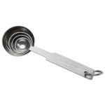 Vollrath 47118 4-Piece Stainless Steel Round Measuring Spoon Set