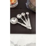Vollrath 47118 4-Piece Stainless Steel Round Measuring Spoon Set
