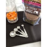 Vollrath 47118 4-Piece Stainless Steel Round Measuring Spoon Set