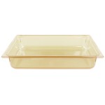 Vollrath 9004410 Super Pan® Full Size Amber High Heat Plastic Food Pan - 4 Vollrath 9004410 Super Pan® Full Size Amber High Heat Plastic Food Pan - 4