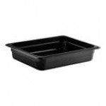 Cambro 22CW110 Camwear® 1/2 Size Black Polycarbonate Food Pan - 2 1/2