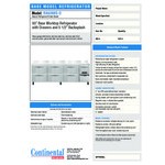 Continental Refrigerator RA93NBS-D 93
