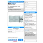 Continental Refrigerator FA68N-U-D 68 Continental Refrigerator FA68N-U-D 68
