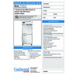 Continental Refrigerator 1FXSN-HD 36 1/4