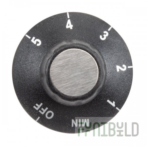 Waring 031098 Temperature Knob for Countertop Ranges (Off, Min, 1 - 5)