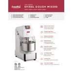 Estella SM40 40 Qt. / 56 lb. Two-Speed Spiral Dough Mixer - 220V, 4 HP