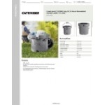 CaterGator CCG20SPG Gray 20 Qt. Round Rotomolded Outdoor Cooler / Ice Chest