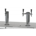 Beverage-Air DD58HC-1-S 1 Single and 1 Double Tap Kegerator Beer Dispenser - Stainless Steel Front, (3) 1/2 Keg Capacity Beverage-Air DD58HC-1-S 1 Single and 1 Double Tap Kegerator Beer Dispenser - Stainless Steel Front, (3) 1/2 Keg Capacity