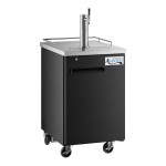 Avantco UDD-1-HC Single Tap Kegerator Beer Dispenser - Black, (1) 1/2 Keg Capacity