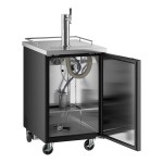 Avantco UDD-1-HC Single Tap Kegerator Beer Dispenser - Black, (1) 1/2 Keg Capacity