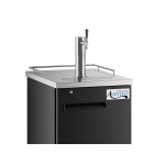 Avantco UDD-1-HC Single Tap Kegerator Beer Dispenser - Black, (1) 1/2 Keg Capacity