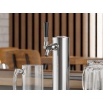 Avantco UDD-1-HC Single Tap Kegerator Beer Dispenser - Black, (1) 1/2 Keg Capacity