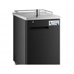 Avantco UDD-1-HC Single Tap Kegerator Beer Dispenser - Black, (1) 1/2 Keg Capacity