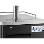 Avantco UDD-1-HC Single Tap Kegerator Beer Dispenser - Black, (1) 1/2 Keg Capacity