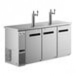 Avantco UDD-1-HC Single Tap Kegerator Beer Dispenser - Black, (1) 1/2 Keg Capacity