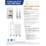 New Age 12 Pan End Load Wide Angle Aluminum Bun / Sheet Pan Rack 1305 New Age 12 Pan End Load Wide Angle Aluminum Bun / Sheet Pan Rack 1305
