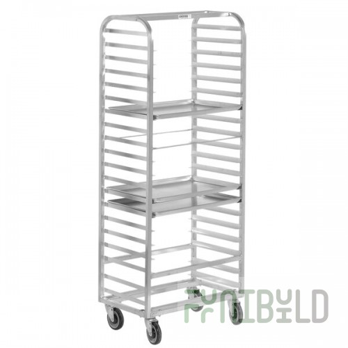 Channel 414S 10 Pan Side Load Stainless Steel Bun / Sheet Pan Rack - Assembled