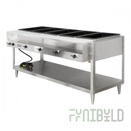Vollrath 38005 ServeWell® Electric Five Pan Hot Food Table 120V - Sealed Well