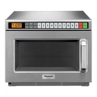 Panasonic NE-12523 Stainless Steel Medium Duty Commercial Microwave Oven - 120V, 1200W