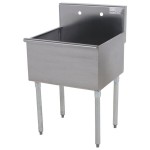 Advance Tabco 4-1-36 One Compartment Stainless Steel Commercial Sink - 36 Advance Tabco 4-1-36 One Compartment Stainless Steel Commercial Sink - 36