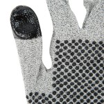 Cordova Monarch Dots Gray Engineered Fiber Cut Resistant Gloves with Two-Sided Nitrile Dotted Coating - Extra Large - Pair