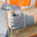 Cordova Monarch Dots Gray Engineered Fiber Cut Resistant Gloves with Two-Sided Nitrile Dotted Coating - Extra Large - Pair