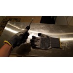 Cordova Monarch Dots Gray Engineered Fiber Cut Resistant Gloves with Two-Sided Nitrile Dotted Coating - Extra Large - Pair