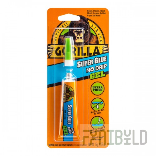 Gorilla 15 Gram No-Drip Super Glue Gel