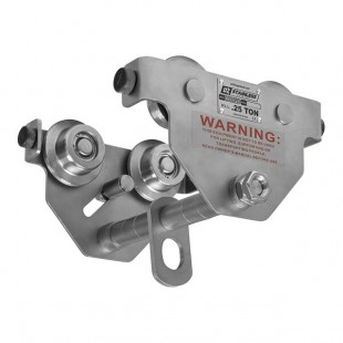 OZ Lifting Products 0.25 Ton Stainless Steel Push Beam Trolley OZSS025PBT