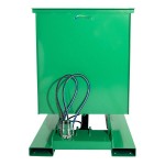 Valley Craft 1 Cubic Yard Self-Dumping Forklift-Powered Steel Hopper F89144 - 2,000 lb. Capacity