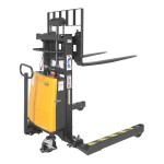 Vestil 3,000 lb. Semi-Electric Powered Fork Stacker with Adjustable Forks and 36 Vestil 3,000 lb. Semi-Electric Powered Fork Stacker with Adjustable Forks and 36