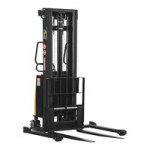 Vestil 3,000 lb. Semi-Electric Powered Fork Stacker with Adjustable Forks and 36 Vestil 3,000 lb. Semi-Electric Powered Fork Stacker with Adjustable Forks and 36