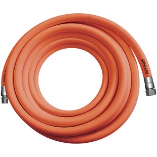 Sani-Lav H503 50' Safety Orange Washdown Hose with Stainless Steel 3/4