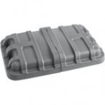Lavex 12 Cubic Foot Gray Cube Truck Lid Lavex 12 Cubic Foot Gray Cube Truck Lid