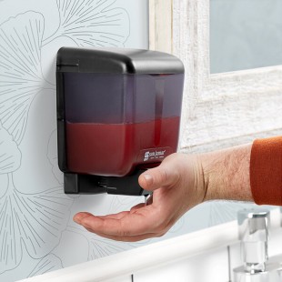 San Jamar SN30TBK Classic 30 oz. Black Liquid Soap / Hand Sanitizer Dispenser San Jamar SN30TBK Classic 30 oz. Black Liquid Soap / Hand Sanitizer Dispenser