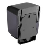 San Jamar SN30TBK Classic 30 oz. Black Liquid Soap / Hand Sanitizer Dispenser