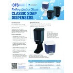 San Jamar SN30TBK Classic 30 oz. Black Liquid Soap / Hand Sanitizer Dispenser