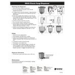 San Jamar SN30TBK Classic 30 oz. Black Liquid Soap / Hand Sanitizer Dispenser