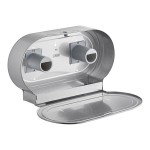 Lavex Stainless Steel Surface-Mounted Jumbo Double-Roll Toilet Tissue Dispenser Lavex Stainless Steel Surface-Mounted Jumbo Double-Roll Toilet Tissue Dispenser