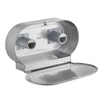 Lavex Stainless Steel Surface-Mounted Jumbo Double-Roll Toilet Tissue Dispenser Lavex Stainless Steel Surface-Mounted Jumbo Double-Roll Toilet Tissue Dispenser