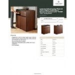 Lancaster Table & Seating Waste 50 Gallon Walnut Double Waste Receptacle Enclosure with Lancaster Table & Seating Waste 50 Gallon Walnut Double Waste Receptacle Enclosure with