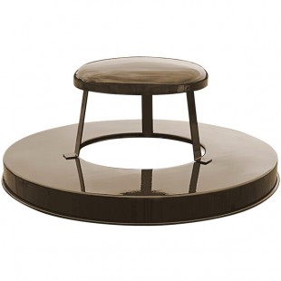 Witt Industries M3601-RCL-BN Brown Steel Rain Cap Lid for Oakley Series 36 Gallon Decorative Trash Can Witt Industries M3601-RCL-BN Brown Steel Rain Cap Lid for Oakley Series 36 Gallon Decorative Trash Can