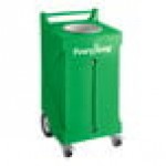 PourAway Cadet 456799 30 Gallon Green HDPE Rectangular Liquids Disposal Receptacle