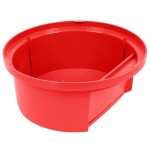 Rubbermaid® FG264788RED BRUTE Red Round Dome Top for FG264300 Containers 44 Gallon
