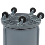Rubbermaid® BRUTE 20 Gallon Gray Round Trash Can, Lid, and Dolly Kit